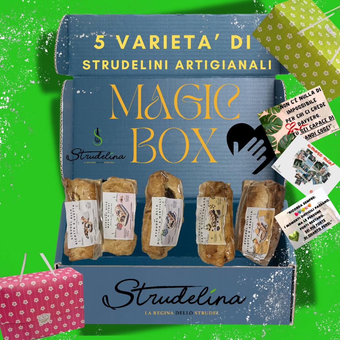Magic Box di Mini Strudel – 5 gusti da 300 gr l’uno